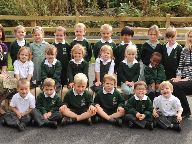 New reception pupils at Bolnore Village Primary School, Haywards Heath, in 2010