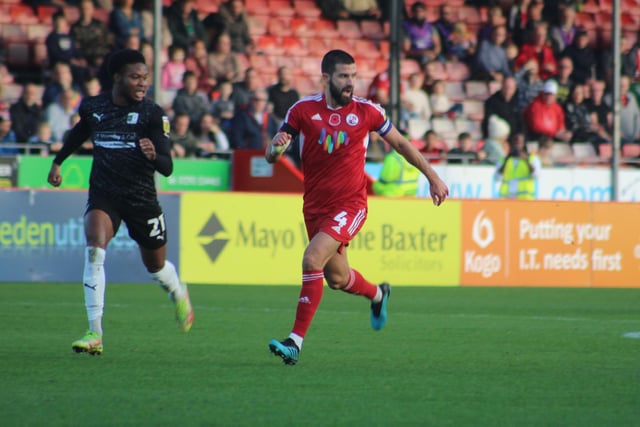 Rounding off the very solid defensive performance for Crawley is Francomb who once again has been class for the hosts. He came up with some outstanding long balls on many occasions and looked solid at the back.