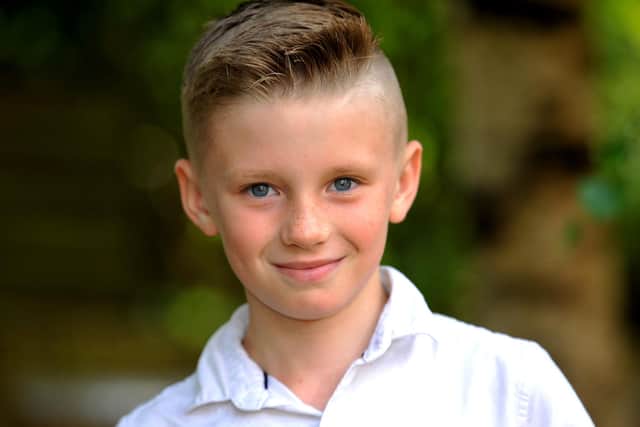 Riley, 9, from Haywards Heath, called 999 when his mother Hannah collapsed due to her rare heart condition. Picture: Steve Robards, SR2207222