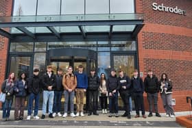 Collyer's students visit Schroders in Horsham