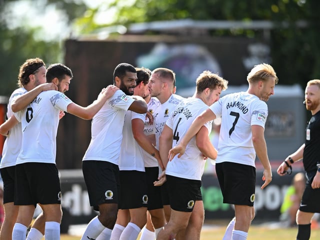 Horsham FC moved up to second in the National League South with a hard-fought 2-1 win at Braintree Town