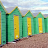 Existing beach huts in Littlehampton