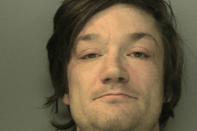 Jason Knight, 37 – of Chailey Road, Brighton – stole belongings, including a bank card, during the break-in at Waterloo Street on April 28. Photo: Sussex Police