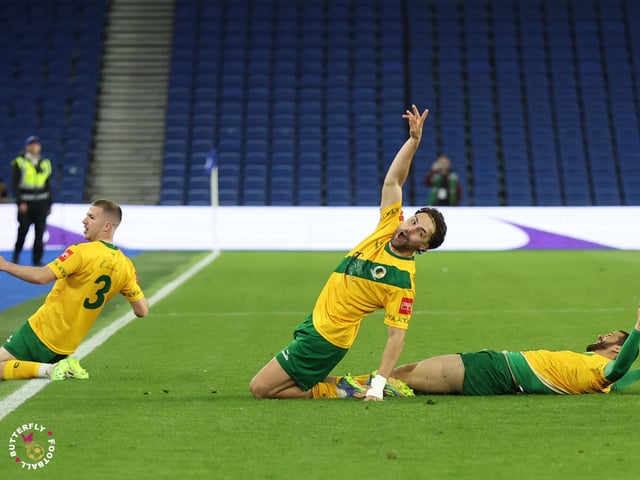James Hammond’s majestic 95th minute free-kick clinched Horsham FC’s first league and Sussex Transport Senior Cup double in the club’s history.