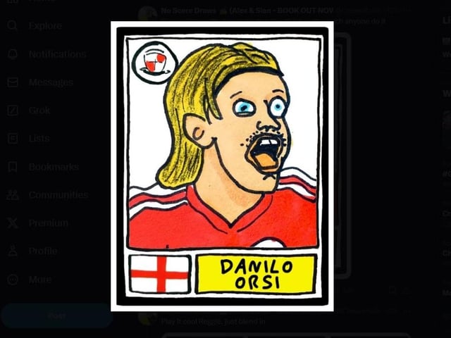 After Crawley Town were promoted after winning the League Two play-off final, @CheapPanini/noscoredraws.com celebrated by drawing Reds players 'quite badly'. Here are the results.