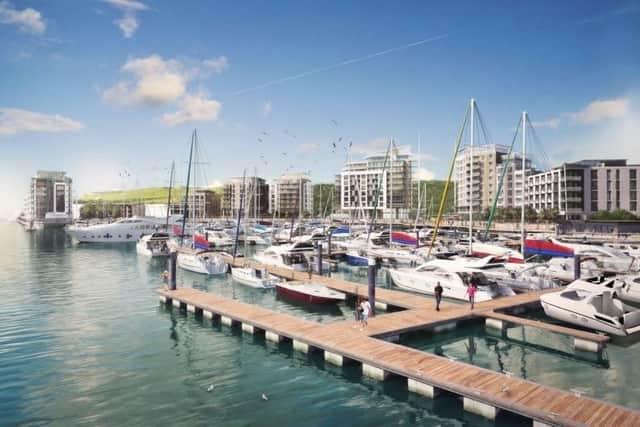Proposed redevelopment of Newhaven Marina's West Quay
