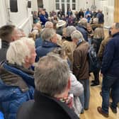 More than 100 people attended an in-person consultation to discuss the hundreds of new homes proposed for Ringmer at Ringmer Village Hall on Wednesday, January 17