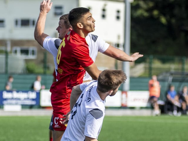 Newhaven v Bexhill United in the SCFL premier