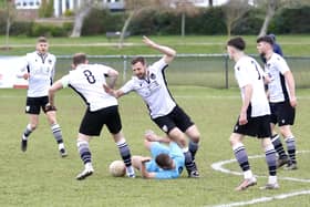 Bexhill outnumber Saltdean on their way to a 2-0 win | Picture: Joe Knight