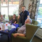 Clive and Eileen Hall celebrating their 65th wedding anniversary with family at Darlington Court. Picture: Darlington Hall / Submitted