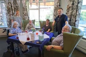 Clive and Eileen Hall celebrating their 65th wedding anniversary with family at Darlington Court. Picture: Darlington Hall / Submitted