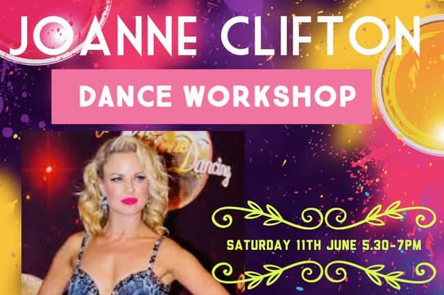 There will be a dance workshop with Joanne Clifton at Rawson Hall, Bolney, on Saturday, June 11