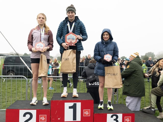 Medals, top 3s, sponsors and a variety from the course of this year's Eastbourne Half Marathon