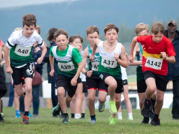 The under 13 race just after the gun