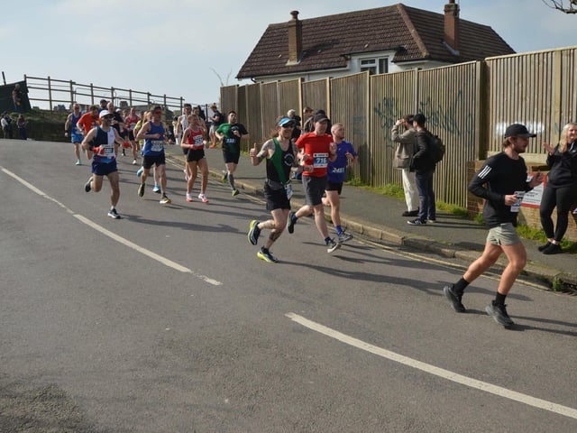 Action in the 2026 Hastings Half Marathon