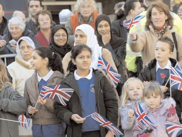 Queens Square was packed for the visit in 2006
