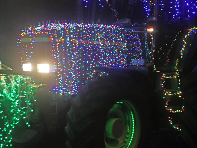 The Christmas Tractor Run 2024 leaving Hastings Old Town on December 21. Photo by Roberts Photographic.