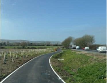 The 16km path for walkers, cyclists and horse riders will run along the side of the A27.