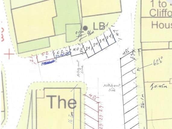 The proposed parking arrangement in Market Square, Petworth