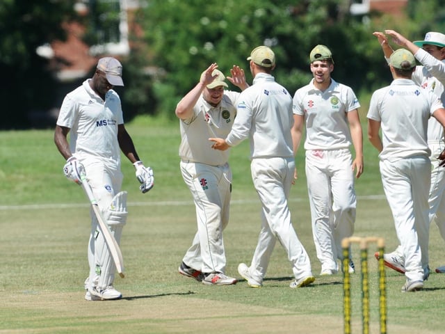 Action from Chippingdale v Broadwater CC in Division 4 West of the Sussex Cricket League