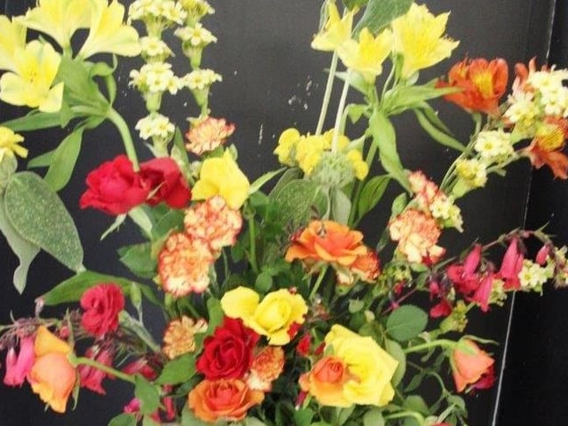 One of the floral arrangements by Katharine Horwood