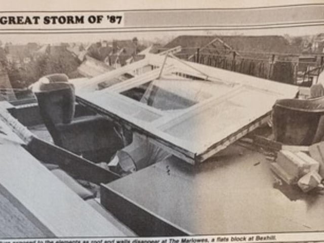 Damage to flats at Bexhill