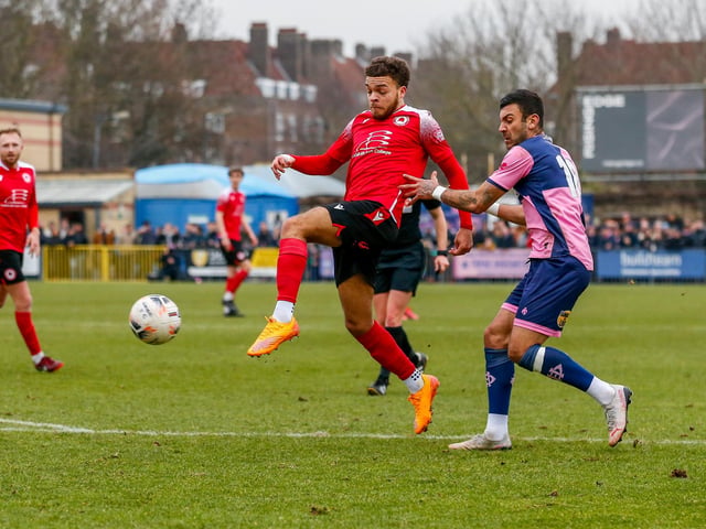 Action and goal celebrations from Eastbourne Borough's fine 3-1 win at Dulwich Hamlet in National League South
