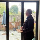 Tony Gale (left) and Cllr Robert Smart (Right) looking at the view that would have been blocked. Photo: contributed