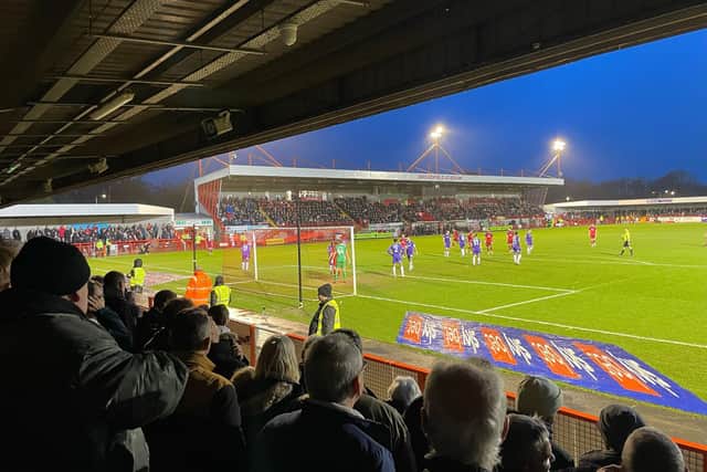 The view from the stand on New Year's Day. Picture: submitted