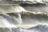 A photo of the sea off the Sussex coast during Storm Eunice in 2022. Photo: Hollie Robards, Iconic Media Group