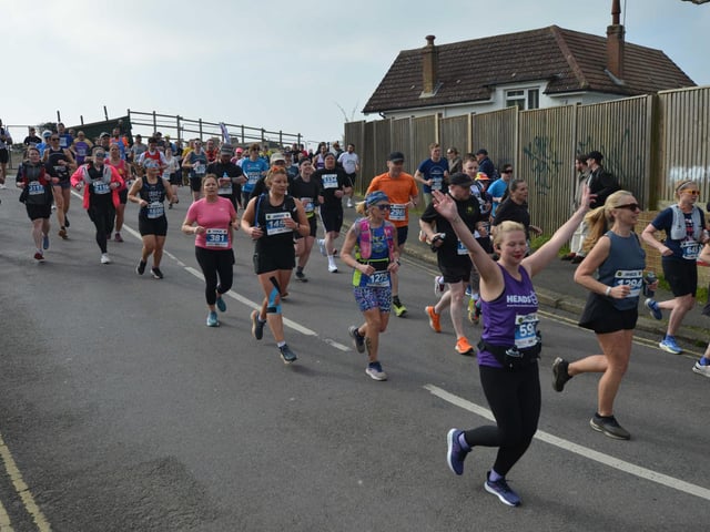 Action in the 2026 Hastings Half Marathon