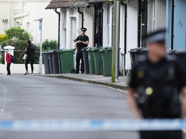 Sussex Police will have a 'number of uniformed officers' present on Tuesday morning to 'assist with the planned evacuation and offer further advice'