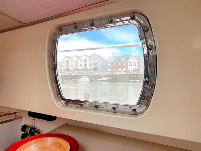 This stunning seafaring Dutch barge houseboat on a private mooring on the River Arun has come on the market with Michael Jones Estate Agents with a guide price of £275,000
