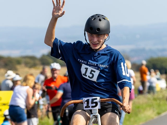 Beachy Head World Championship Penny Farthing Hill Climb 2025. Photo by TK photography. https://www.facebook.com/tadaskphoto