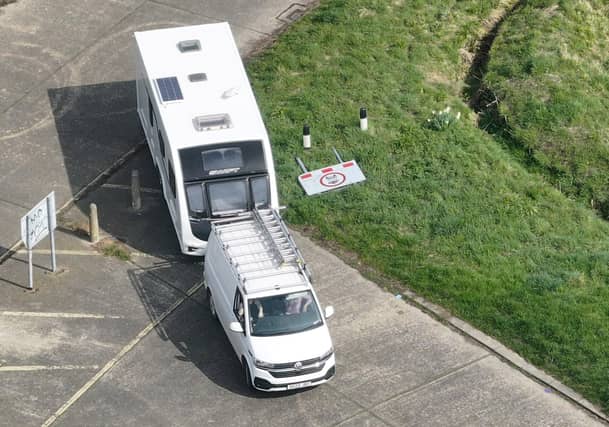 Photos taken on Tuesday (March 25) show more caravans have arrived at the site.