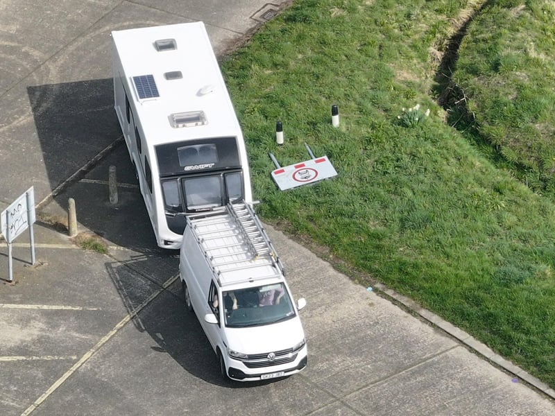 Photos taken on Tuesday (March 25) show more caravans have arrived at the site.