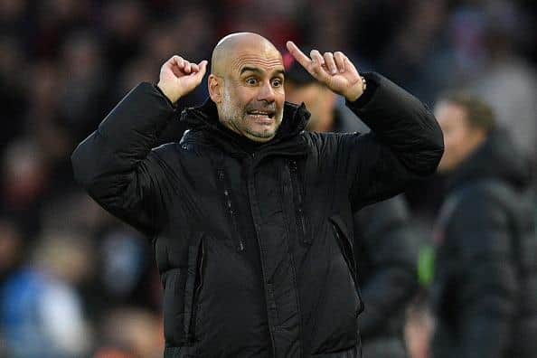 Manchester City manager Pep Guardiola will welcome Brighton in the Premier League on Saturday