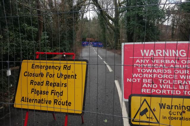 Drivers faced confusion when 'road closure' signs were stolen from West Chiltington Road