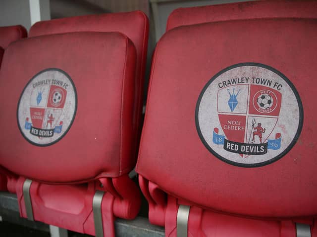 Crawley Town's League Two play-off semi-final with MK Dons has been rearranged. (Photo by Pete Norton/Getty Images)