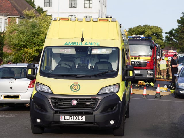 Emergency services at the scene. Picture: Sussex News and Pictures