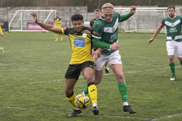 Chichester City in action at Ashford United | Picture: Nail Holmes
