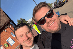 Four Seasons manager snaps a photo with James Corden