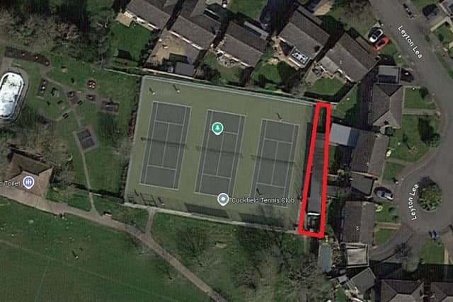Cuckfield Lawn Tennis Club has applied to Mid Sussex District Council to refurbish its clubhouse. Photo: Google Maps