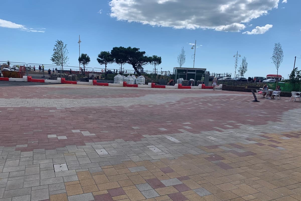 Bognor Water Feature Water fountains at Bognor's £1.5 million Place St Maur project tested