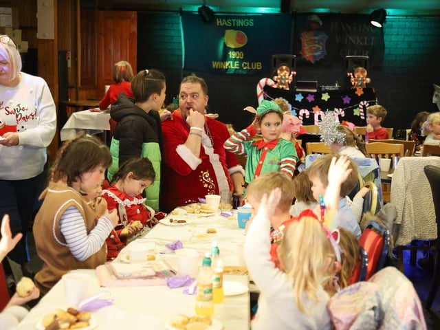 Hastings Winkle Club's Children's Christmas Party 2023. Photo by Andrew Clifton