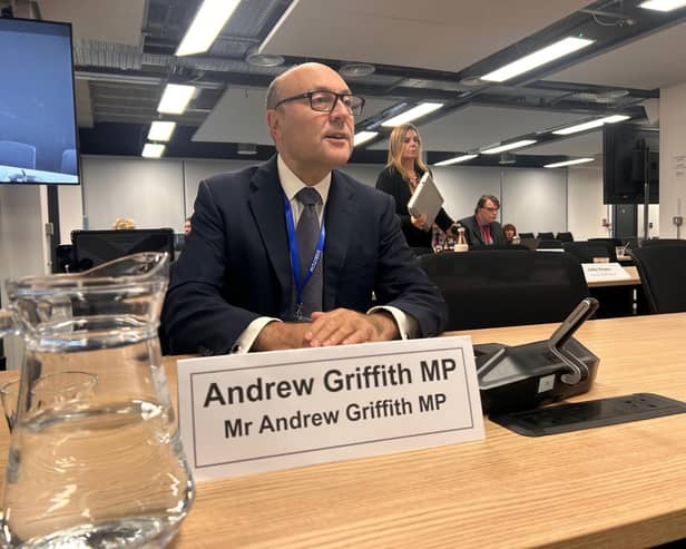 Andrew Griffith at the Local Plan Hearing on October 15 2026