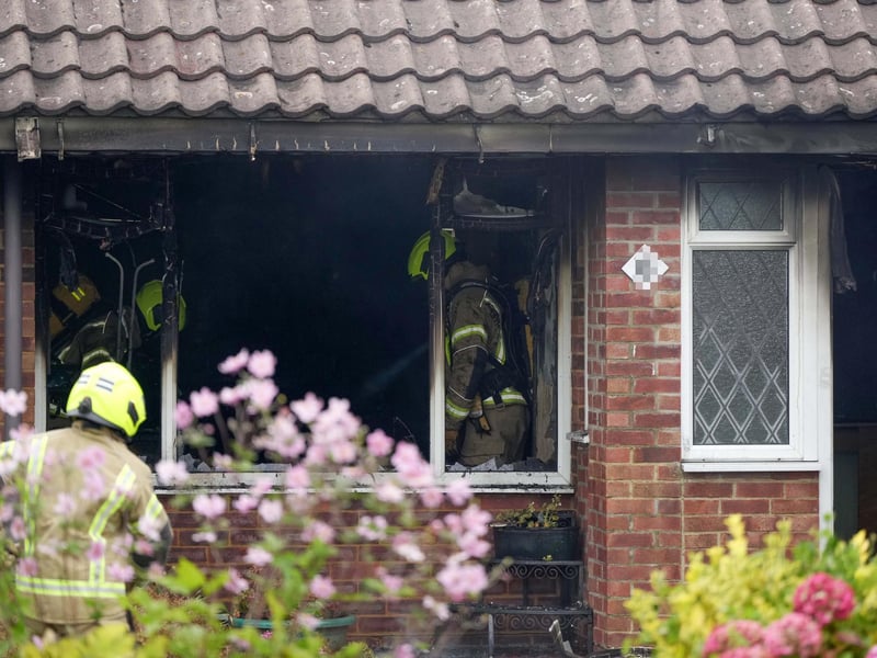 Firefighters at the scene. Picture: Sussex News and Pictures
