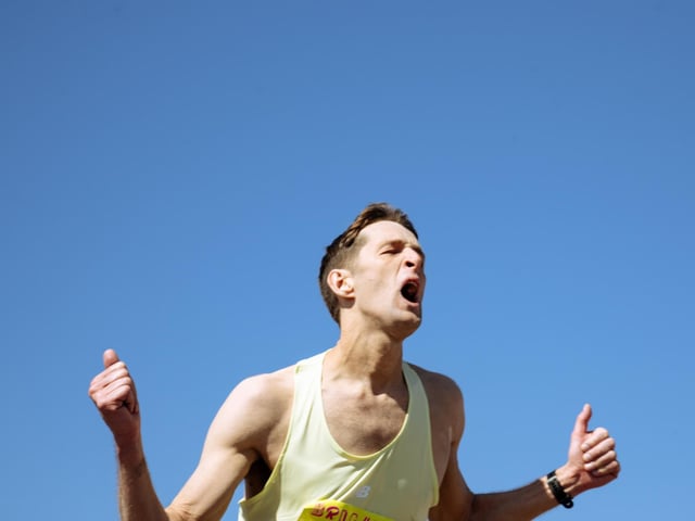 Images of runners in the 2025 Brighton Marathon
