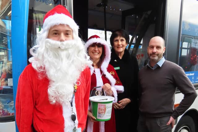 Staff at Chichester’s Stagecoach bus depot went all out at Christmas with their Santa bus, raising £1040 in donations for the Sussex Snow Drop Trust.