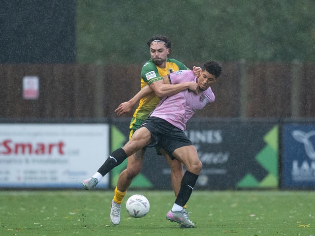 Horsham FC edged out Walton & Hersham 1-0 on a wet and windy afternoon at the Fusion Aviation Community Stadium
